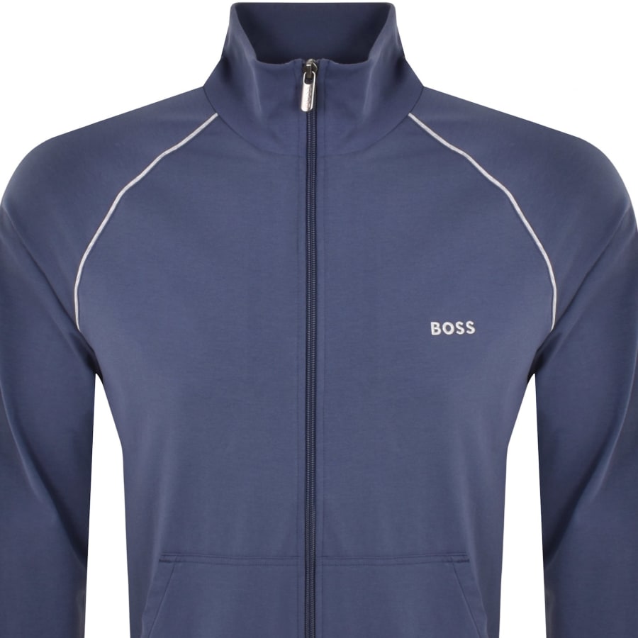 BOSS Full Zip Sweatshirt Blue Mainline Menswear Ireland